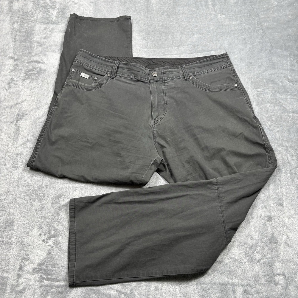 Kuhl Mens 42x32 Revolvr Pants Vintage Patina Dye Outdoor Hiking Stretch Grey